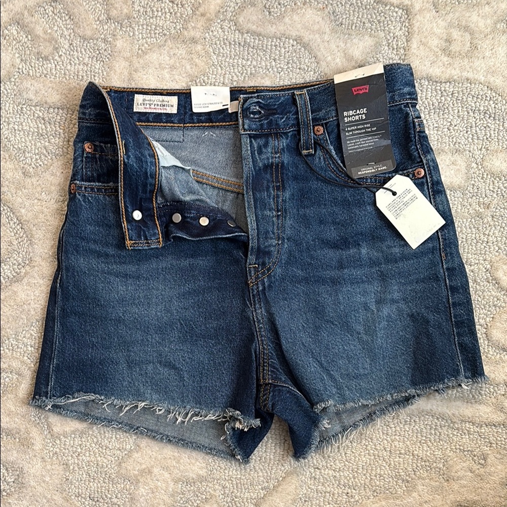 Levi's Indigo Denim Jean Shorts